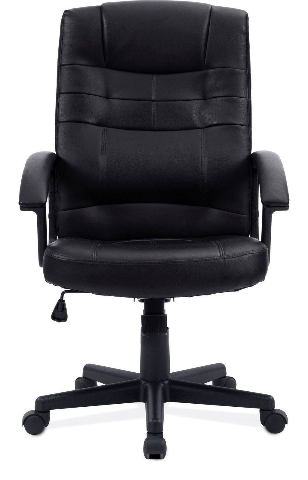 Darwin High Back Leather Effect Executive Chair in black, view 5