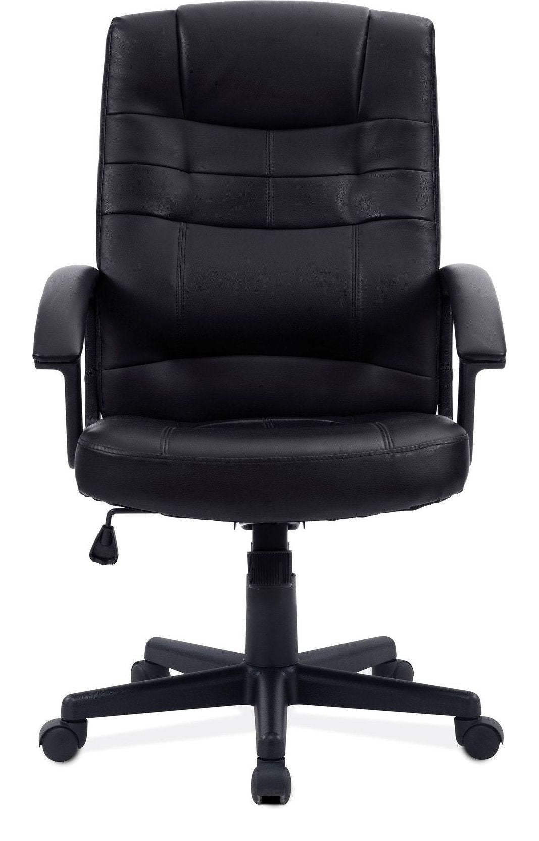 Darwin High Back Leather Effect Executive Chair in black, view 5