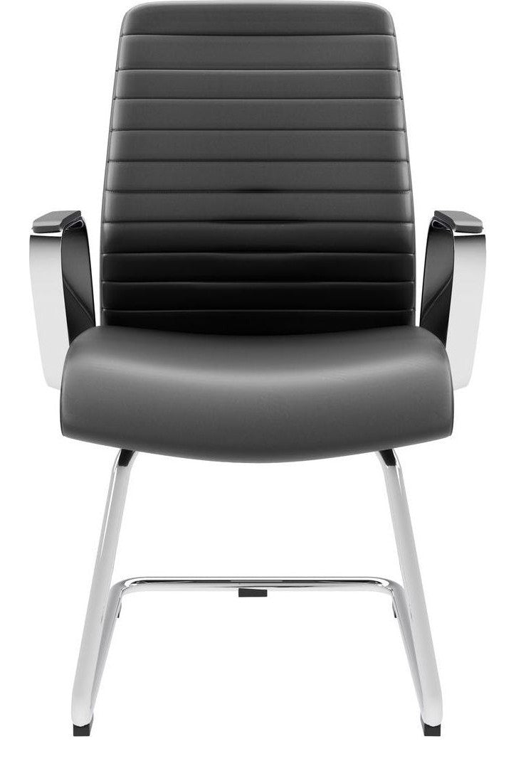 Dawn Visitor Leather Executive Chair in black pu another view