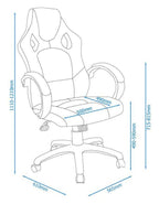 Daytona Faux Leather Racing Chair, view 12