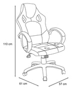 Daytona Faux Leather Racing Chair, view 8