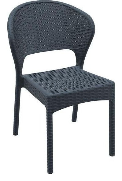 Daytona Rattan Side Chair, Brown