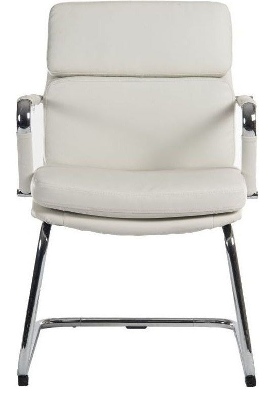 Deco Visitor Chair in white, view 2
