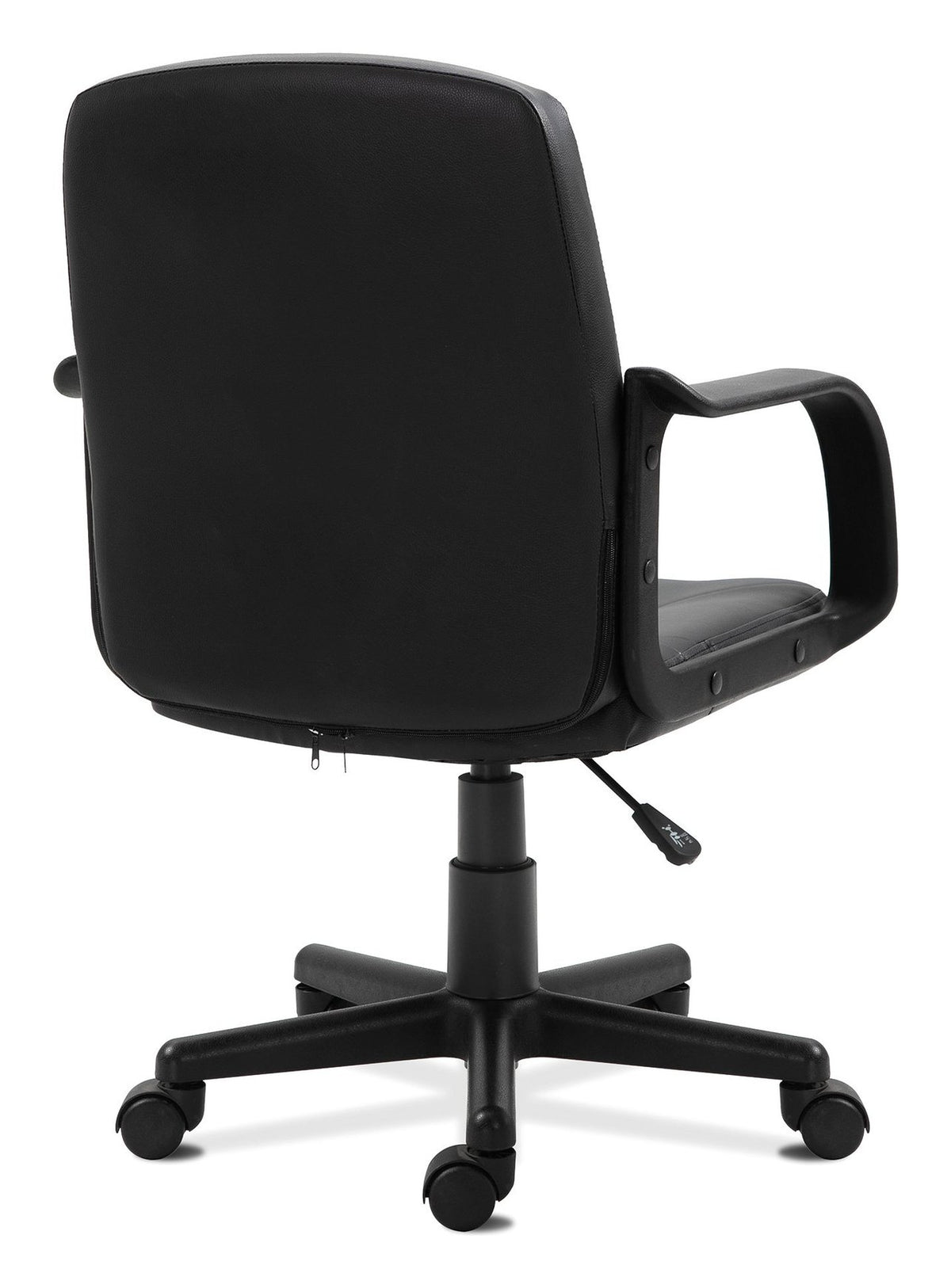 Delph Medium Back Leather Executive Chair in black, view 3