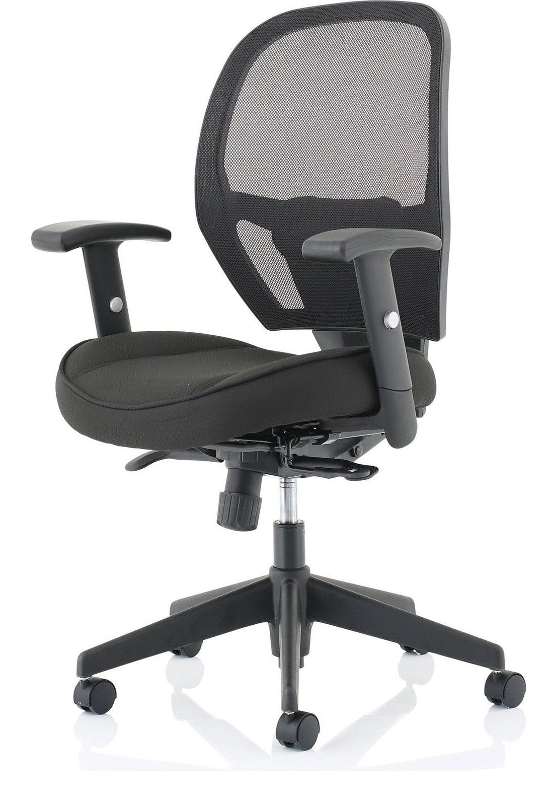 Denver High Mesh Back Black Task Operator Chair, no headrest, another view 2
