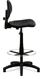 Derwent PU Draughtsman Chair in black, view 2