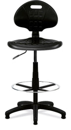 Derwent PU Draughtsman Chair in black, view 4