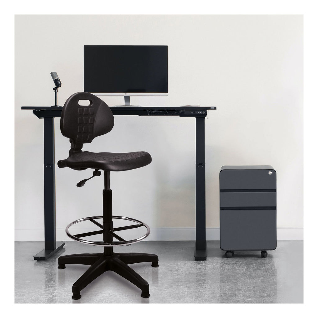 Derwent PU Draughtsman Chair in black, view 6