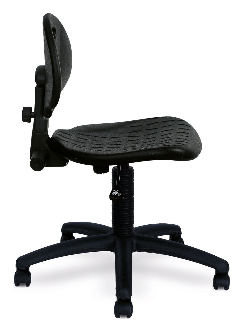 Derwent PU Operator Chair in black, view 2