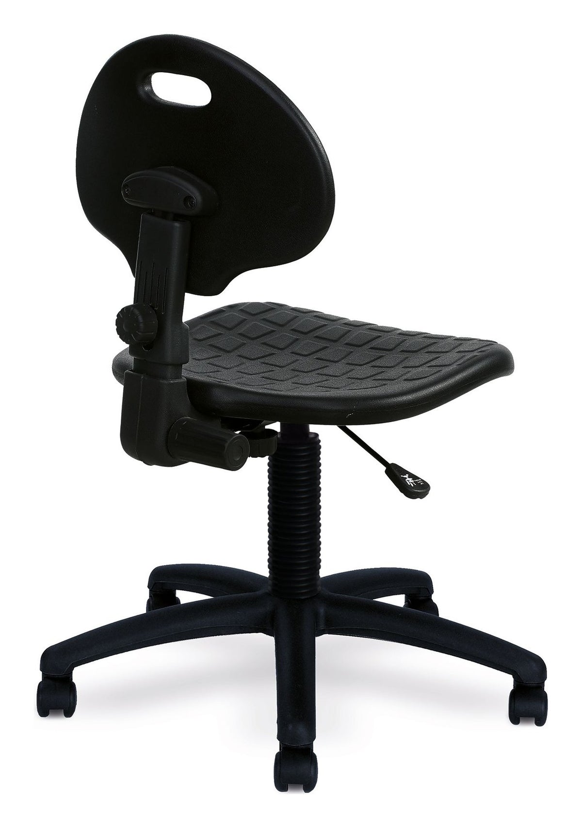 Derwent PU Operator Chair in black, view 3