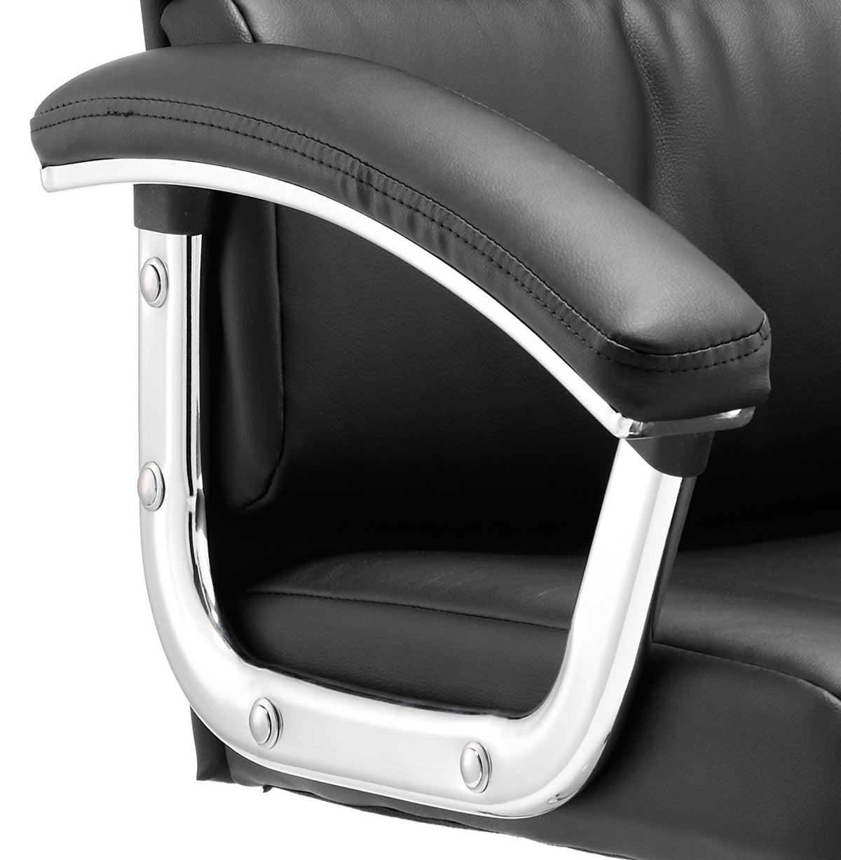 Desire High Back Leather Executive Chair in black leather, another view 1