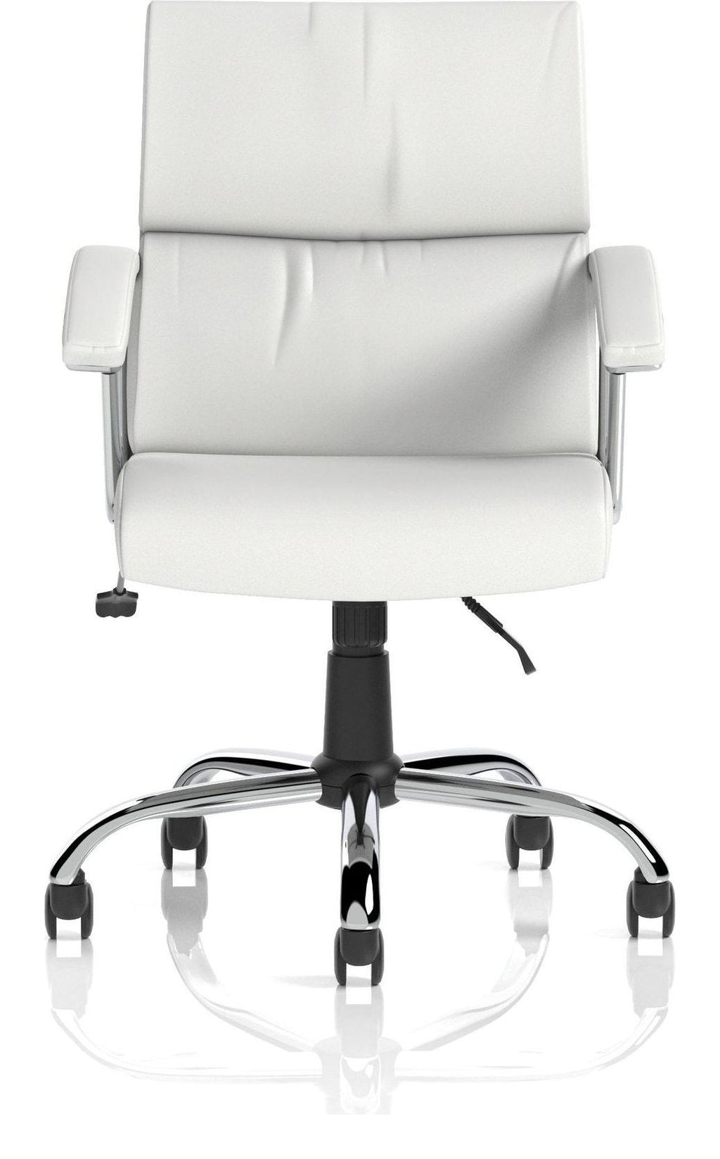 Desire Medium Back Leather Executive Chair, white, another view 1