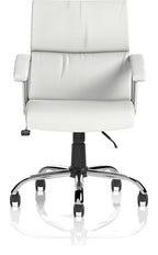 Desire Medium Back Leather Executive Chair, white, another view 1