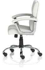 Desire Medium Back Leather Executive Chair, white, another view 3