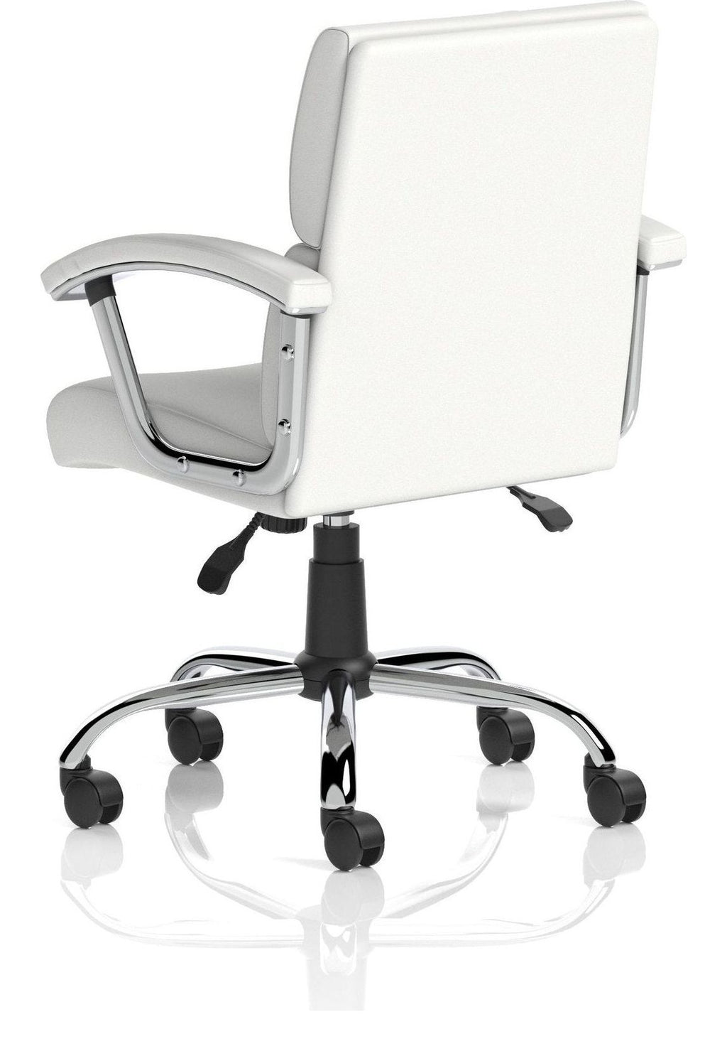 Desire Medium Back Leather Executive Chair, white, another view 4
