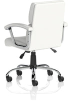 Desire Medium Back Leather Executive Chair, white, another view 4