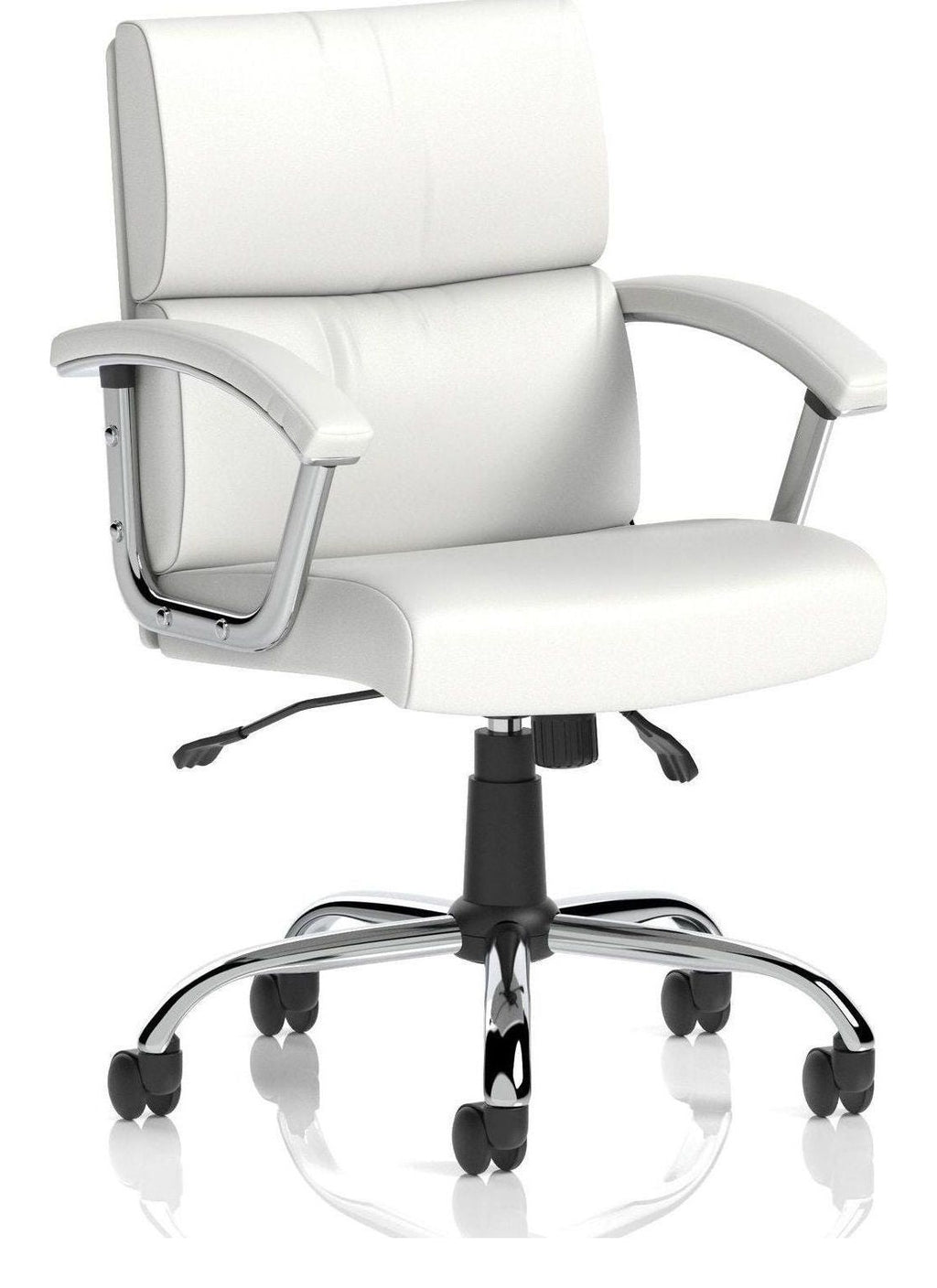 Desire Medium Back Leather Executive Chair, white