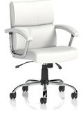Desire Medium Back Leather Executive Chair, white