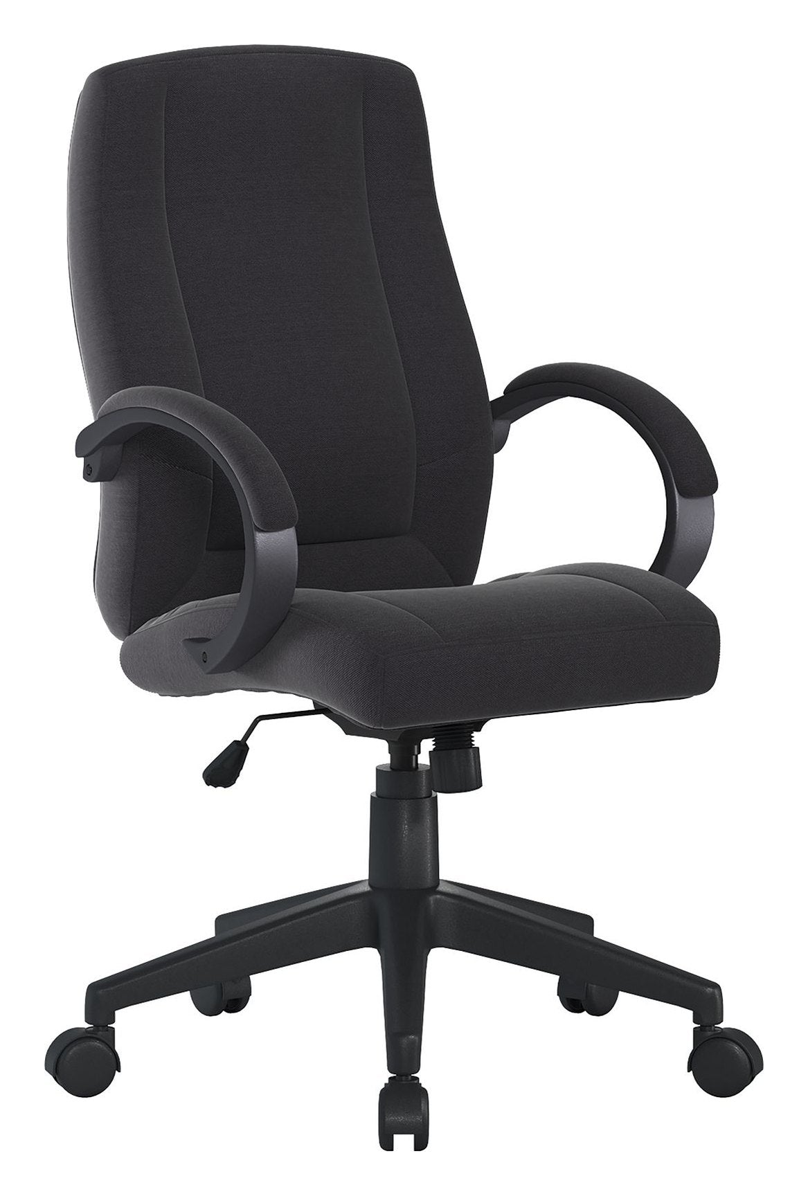 Dorset High Back Fabric Manager Chair in black