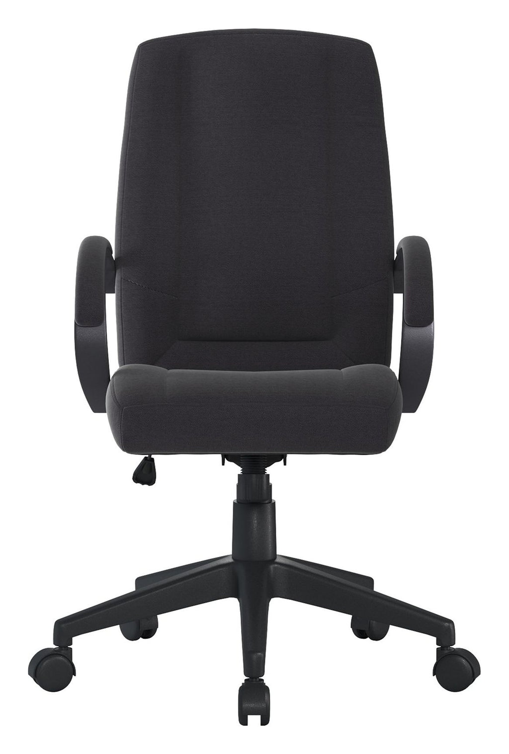 Dorset High Back Fabric Manager Chair in black, view 3