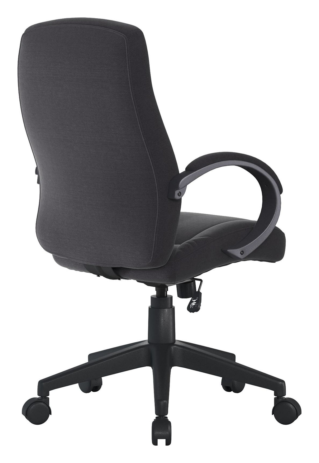 Dorset High Back Fabric Manager Chair in black, view 4