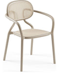 Drift Armchair in Beige and Coffee