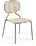 Drift Side Chair in Beige and Coffee