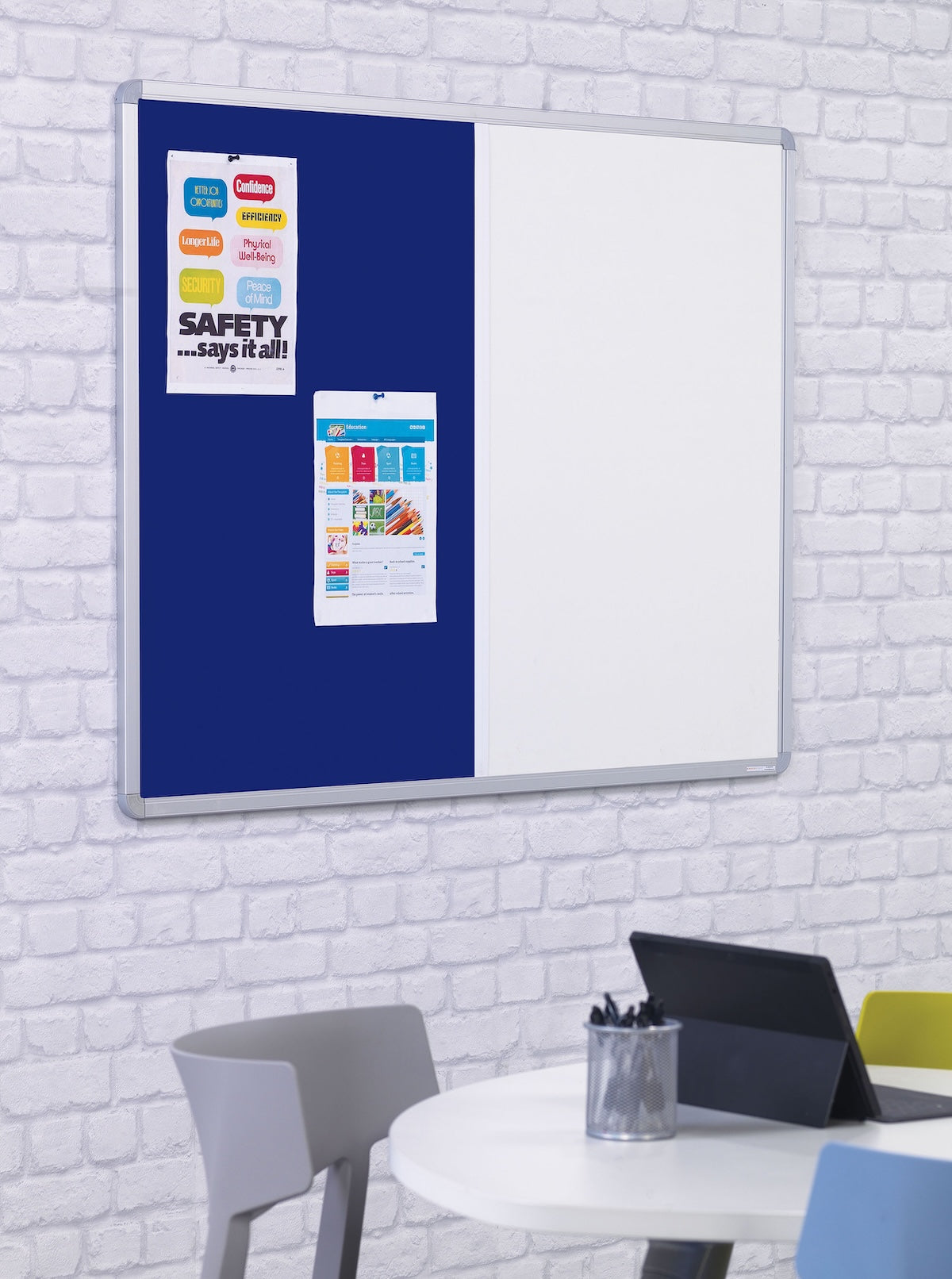 Dual Pinup Pen Boards in Blue