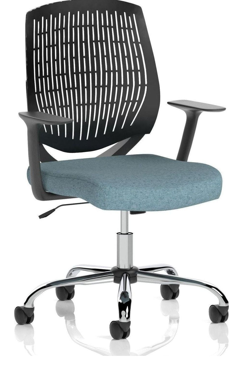 Dura Bespoke Medium Back Task Operator Chair, black, rivet quench