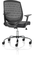 Dura Medium Back Task Operator Chair, black, another view 3