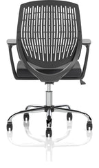 Dura Medium Back Task Operator Chair, black, another view 4