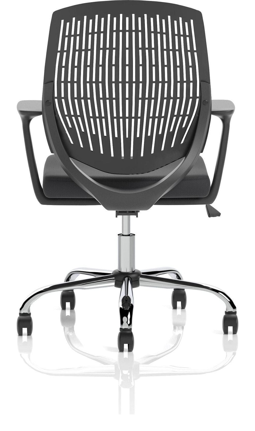 Dura Medium Back Task Operator Chair, black, another view 4