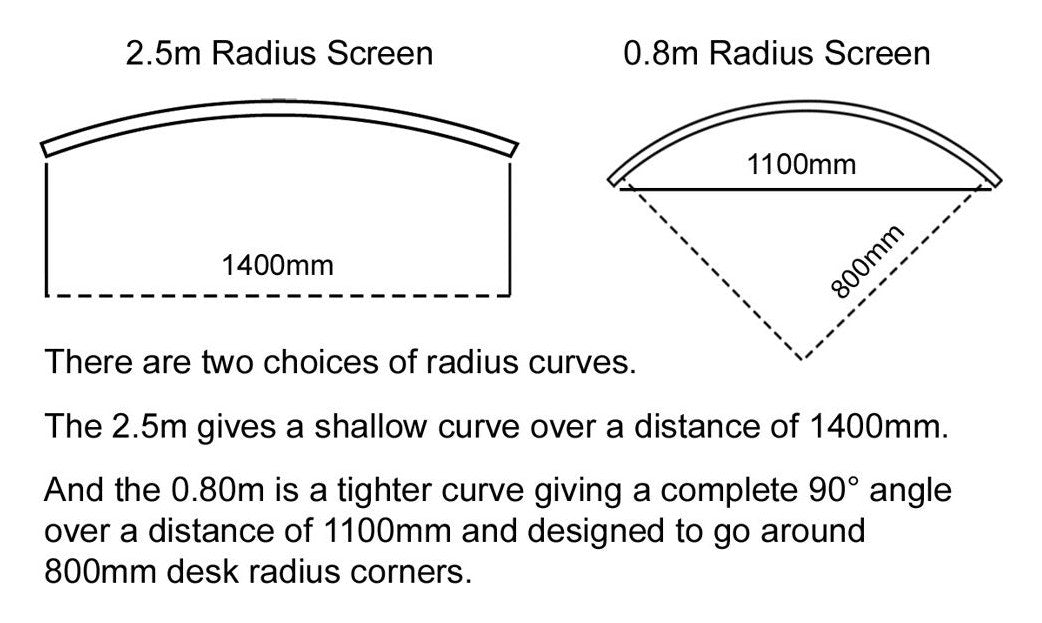 E Range Acoustic Curved Floor Screen, view 3