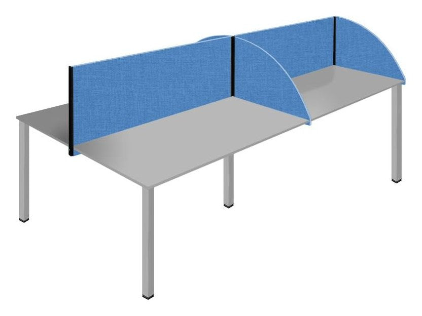 E Range Acoustic Desk Screen, Shaped Top