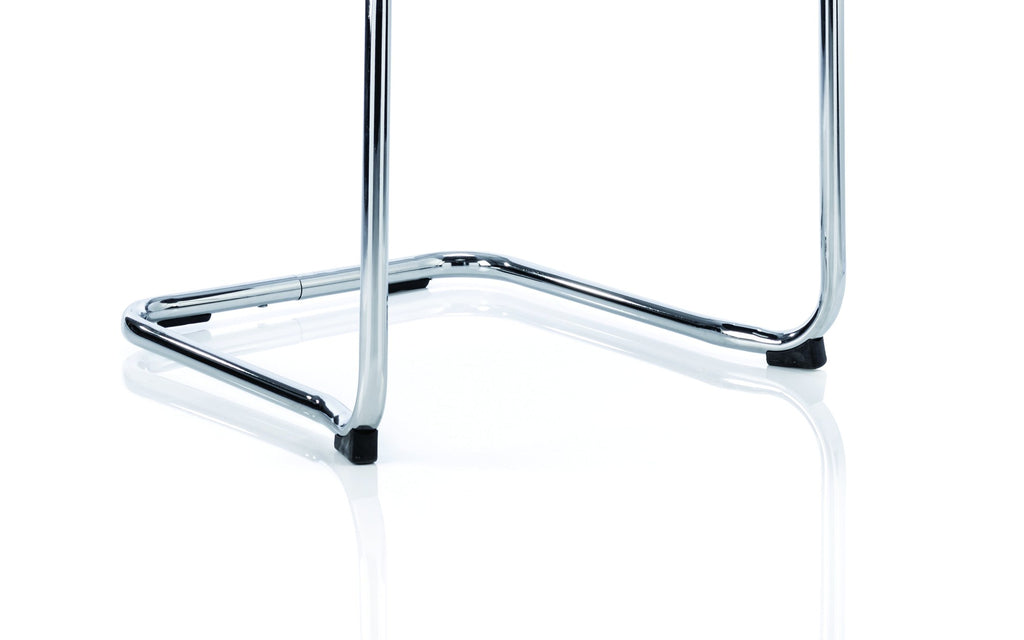 Echo Medium Back Leather Cantilever Visitor Chair, Special Offer, another view 3