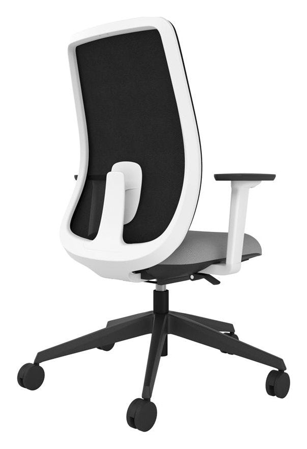 Echo Mesh Task Chair, White Frame, view 5