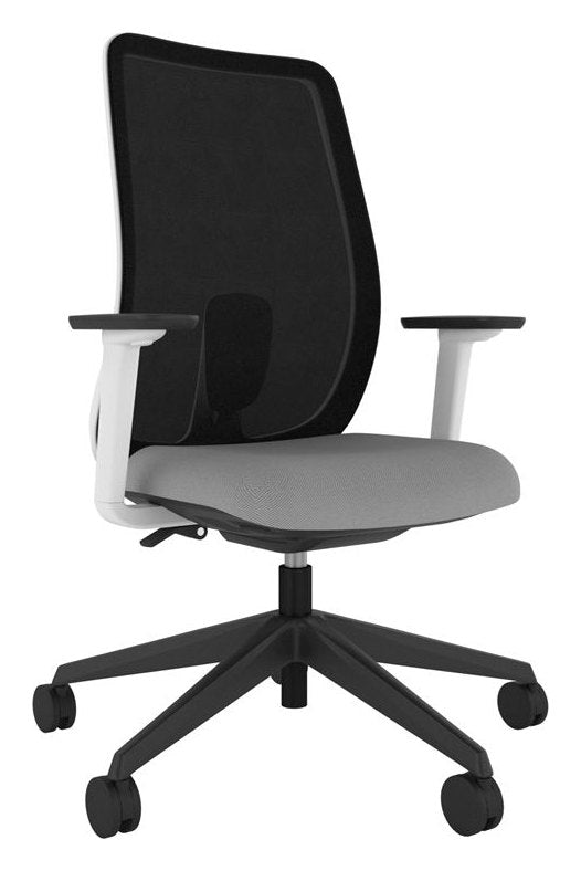 Echo Mesh Task Chair, White Frame
