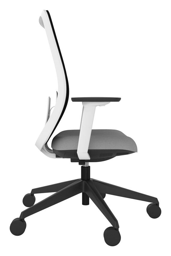 Echo Mesh Task Chair, White Frame, view 4