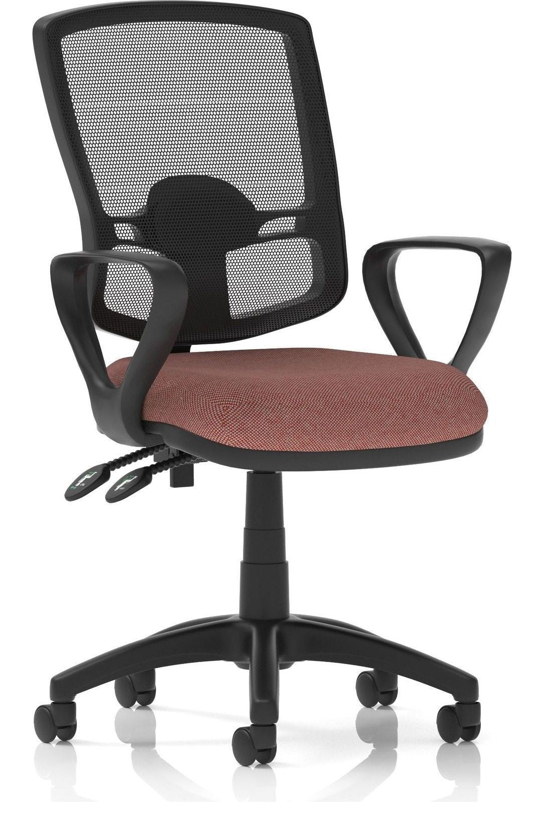 Eclipse Plus II Bespoke Deluxe Mesh Back Task Operator Chair, rivet forge, loop arms, no draughtsman kit