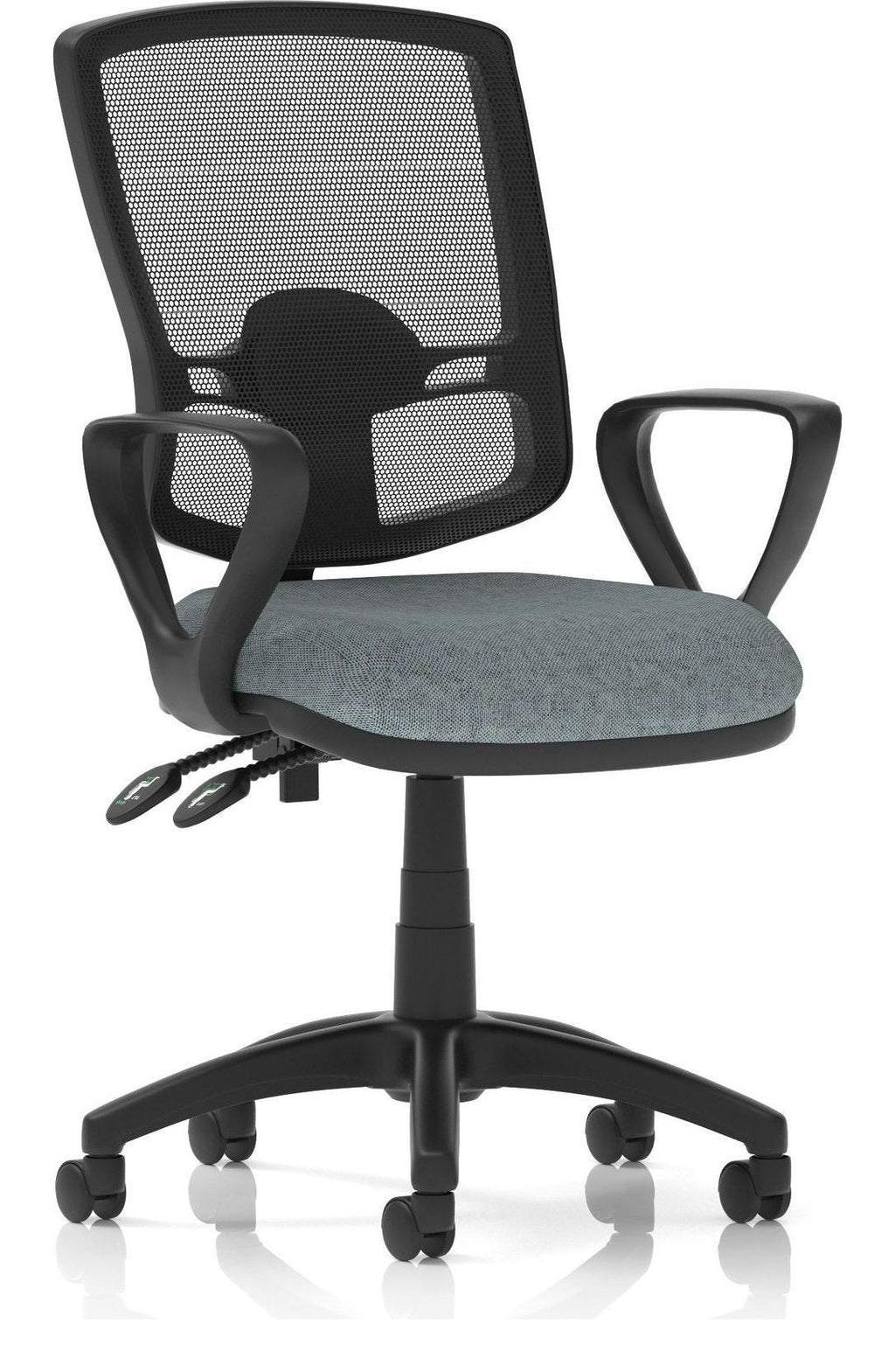 Eclipse Plus II Bespoke Deluxe Mesh Back Task Operator Chair, rivet tensile, loop arms, no draughtsman kit