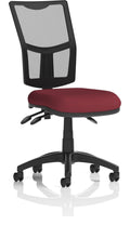 Eclipse Plus III Bespoke Medium Mesh Back Task Operator Chair, chilli, no arms