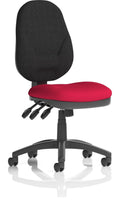 Eclipse Plus XL Bespoke High Back Task Operator Chair, cherry, black back, no arms