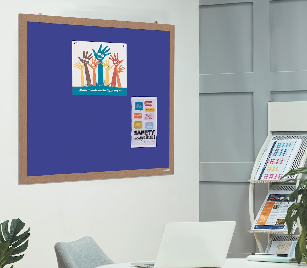 Eco Noticeboard in Blue