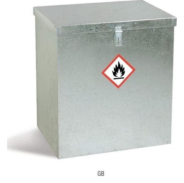 Galvanised Hazardous Bin
