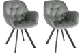 Elli Velvet Dining Armchair (Pack of 2)