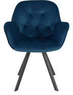 Elli Velvet Dining Armchair (Pack of 2), view 10