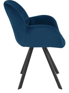 Elli Velvet Dining Armchair (Pack of 2), view 11