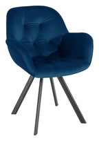 Elli Velvet Dining Armchair (Pack of 2), view 13