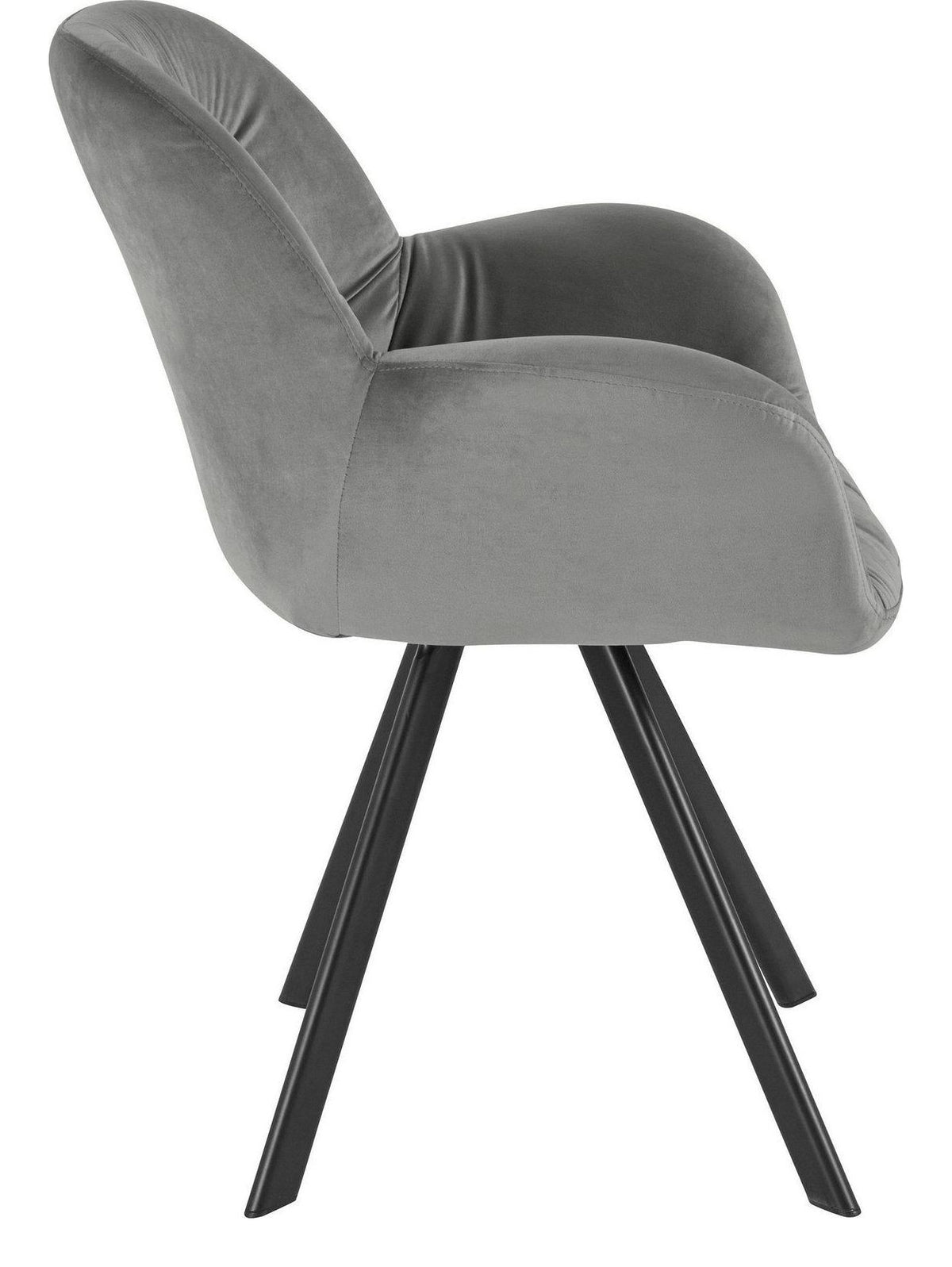 Elli Velvet Dining Armchair (Pack of 2), view 4