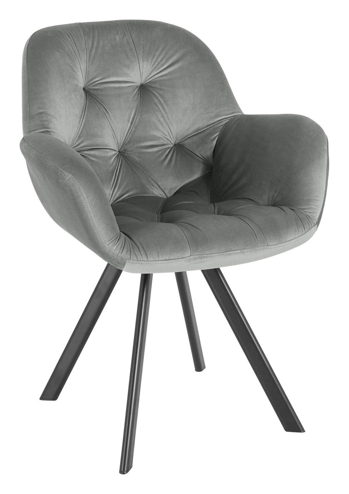 Elli Velvet Dining Armchair (Pack of 2), view 6